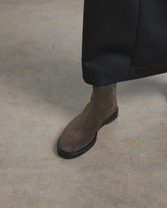 Joss Bootie, Truffle Suede Joss Bootie dear-frances 