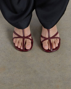 Tee Sandal, Bordeaux Tee dear-frances 